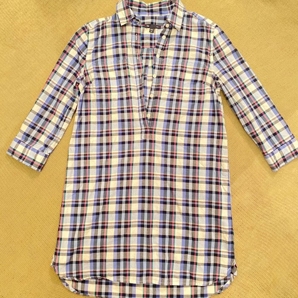 GAP Plaid Shirt Dress